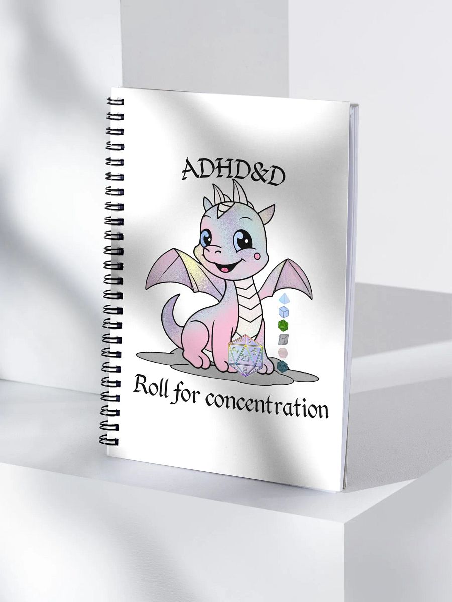 Vibrant Icosahedron Spiral Notebook product image (4)