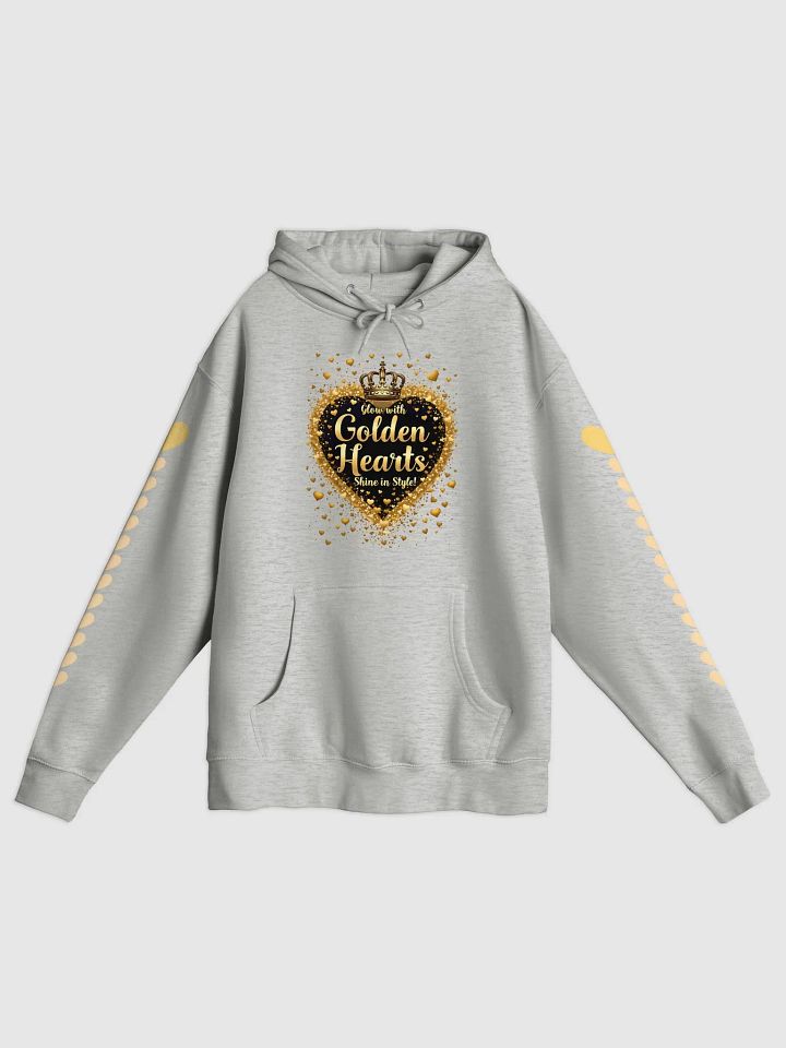 Black History Month Golden Hearts Shine in Style Unisex Hoodie product image (8)