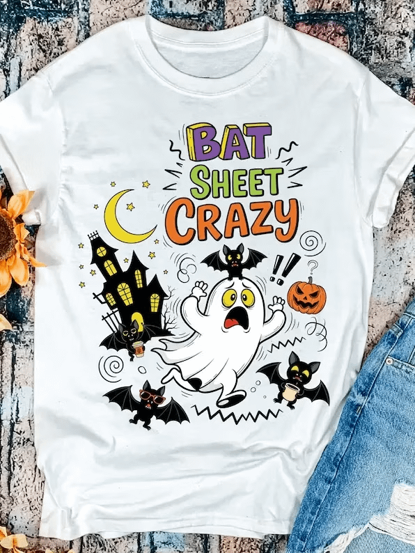 Kids Crew Neck T-Shirt Sarcastic Halloween Bats product image (62)