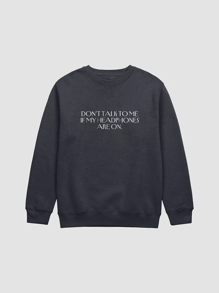 HEADPHONES ON (variant 2) printed crewneck product image (10)