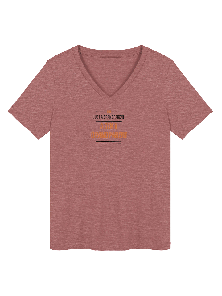 Not Just A Grandparent V-Neck Tee (Black) product image (2)