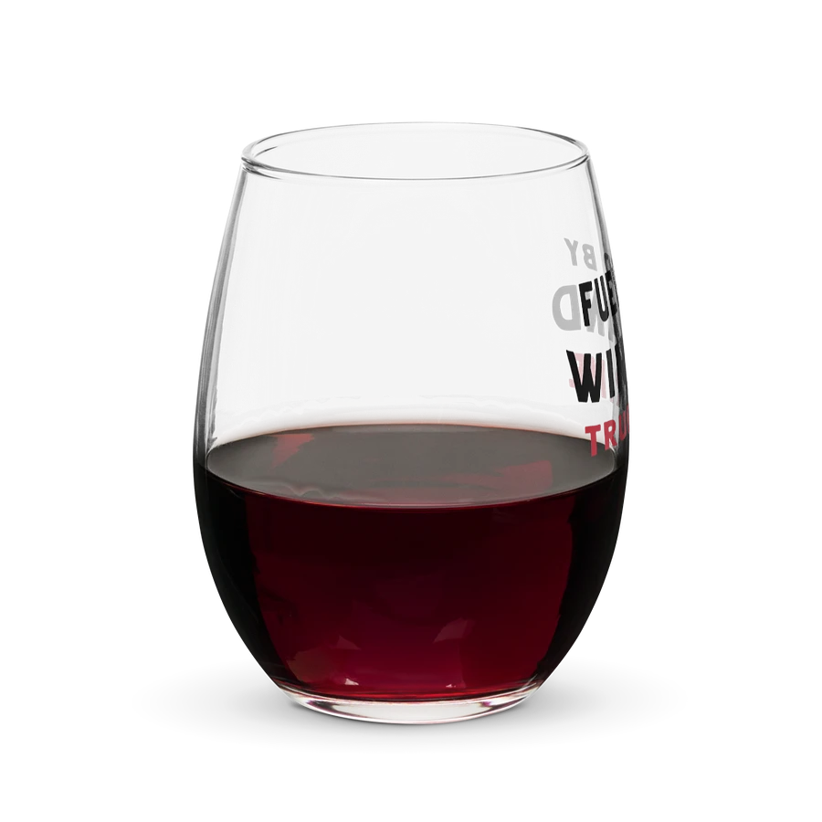 Fueled By True Crime Wine Glass product image (3)