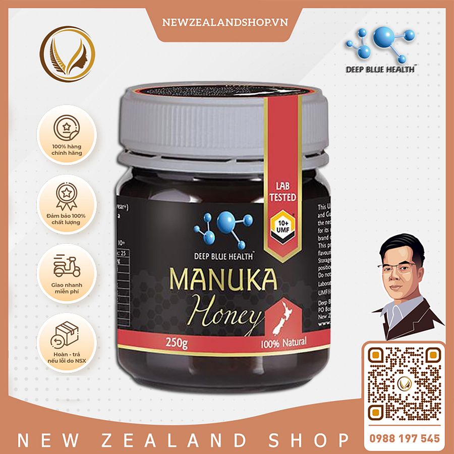 Mật ong Manuka 100% nguyên chất UFM10+ Deep Blue Health Manuka Honey 250g product image (1)