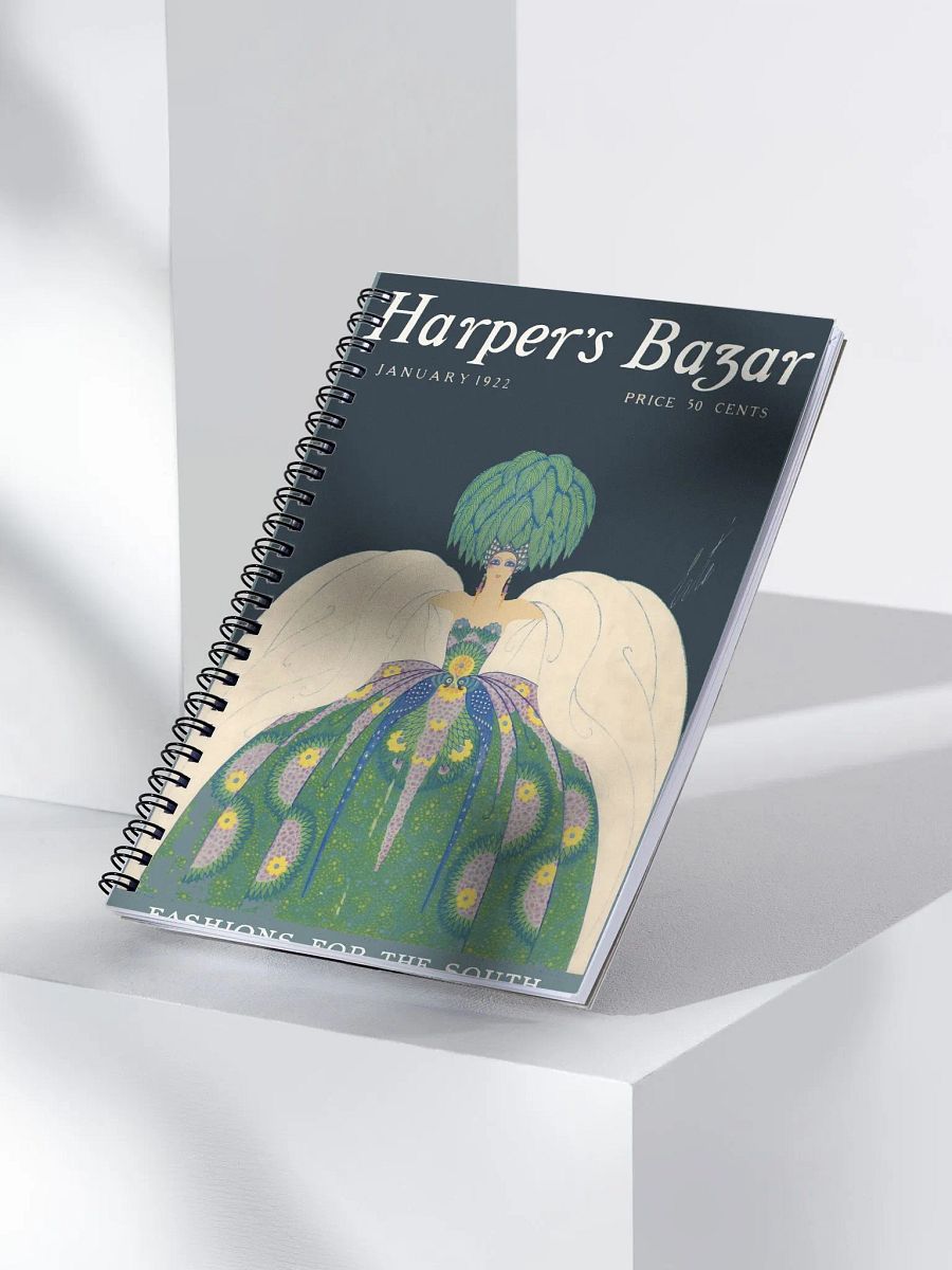 Harpers Bazar 1922 Vintage Image Spiral Notebook product image (3)