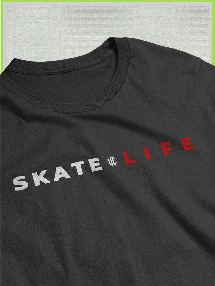 Skater T-Shirt | Skate + Life | Minimalistic Skater Wear product image (10)