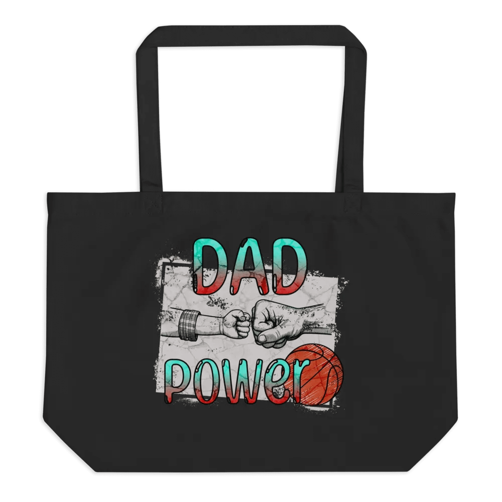 Dad Power Basketball Tote Bag product image (1)
