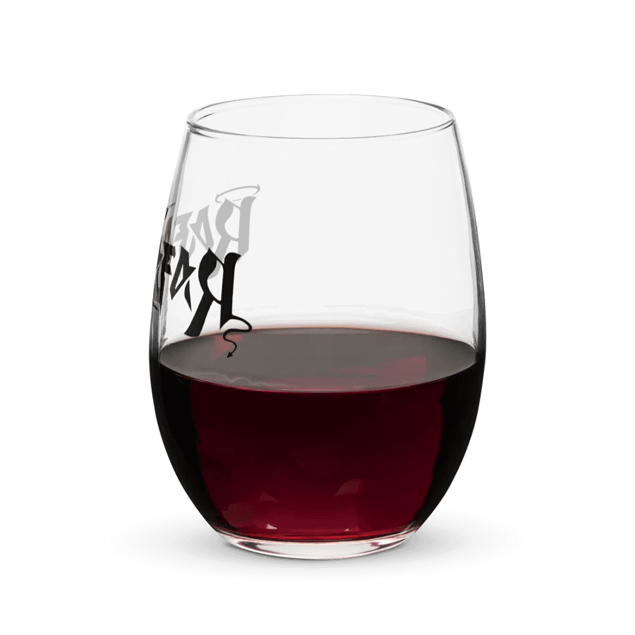 RafaZafar Logotext Stemless Winglass (black) product image (7)