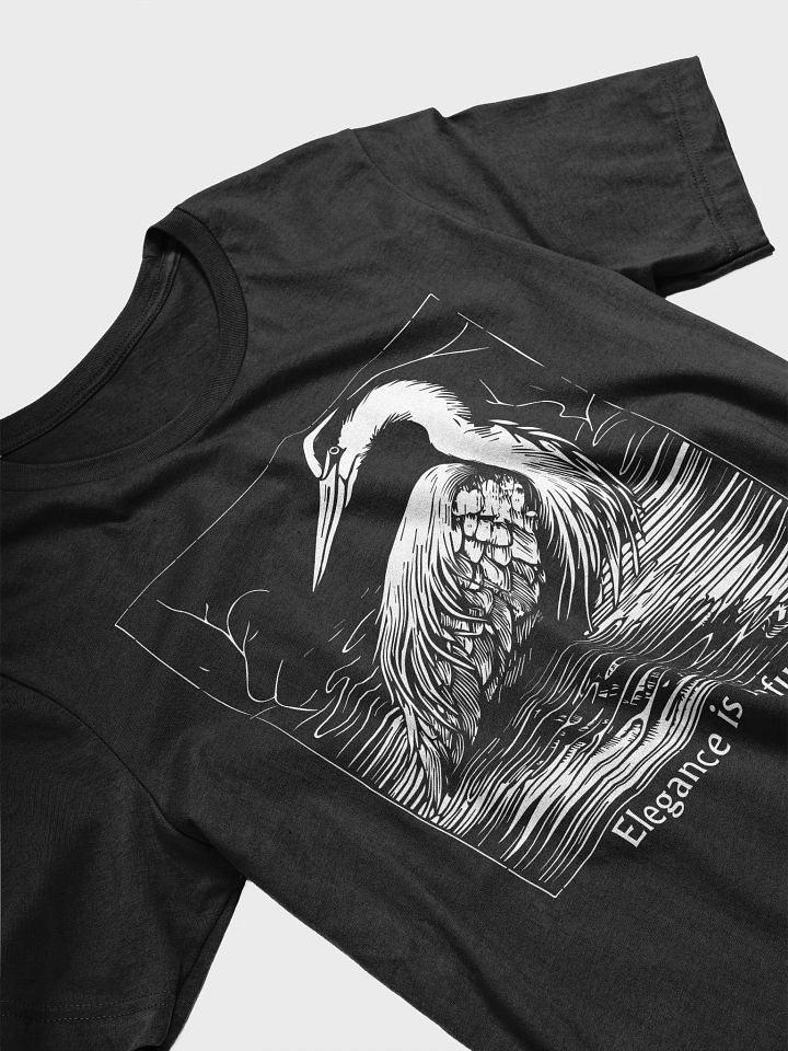 Elegant Heron Silhouette T-Shirt product image (2)