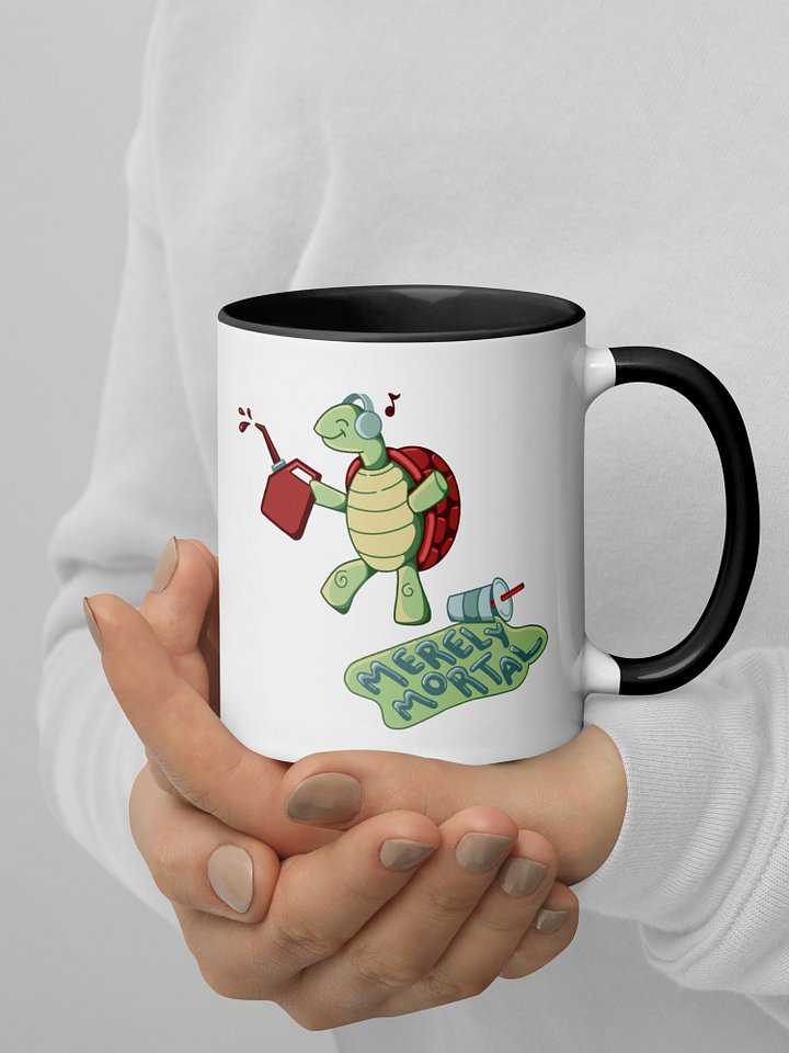 Exclusive Merely Mortal's Dancing Gas Station Turtle Coffee/Tea Mug with Color Inside product image (2)