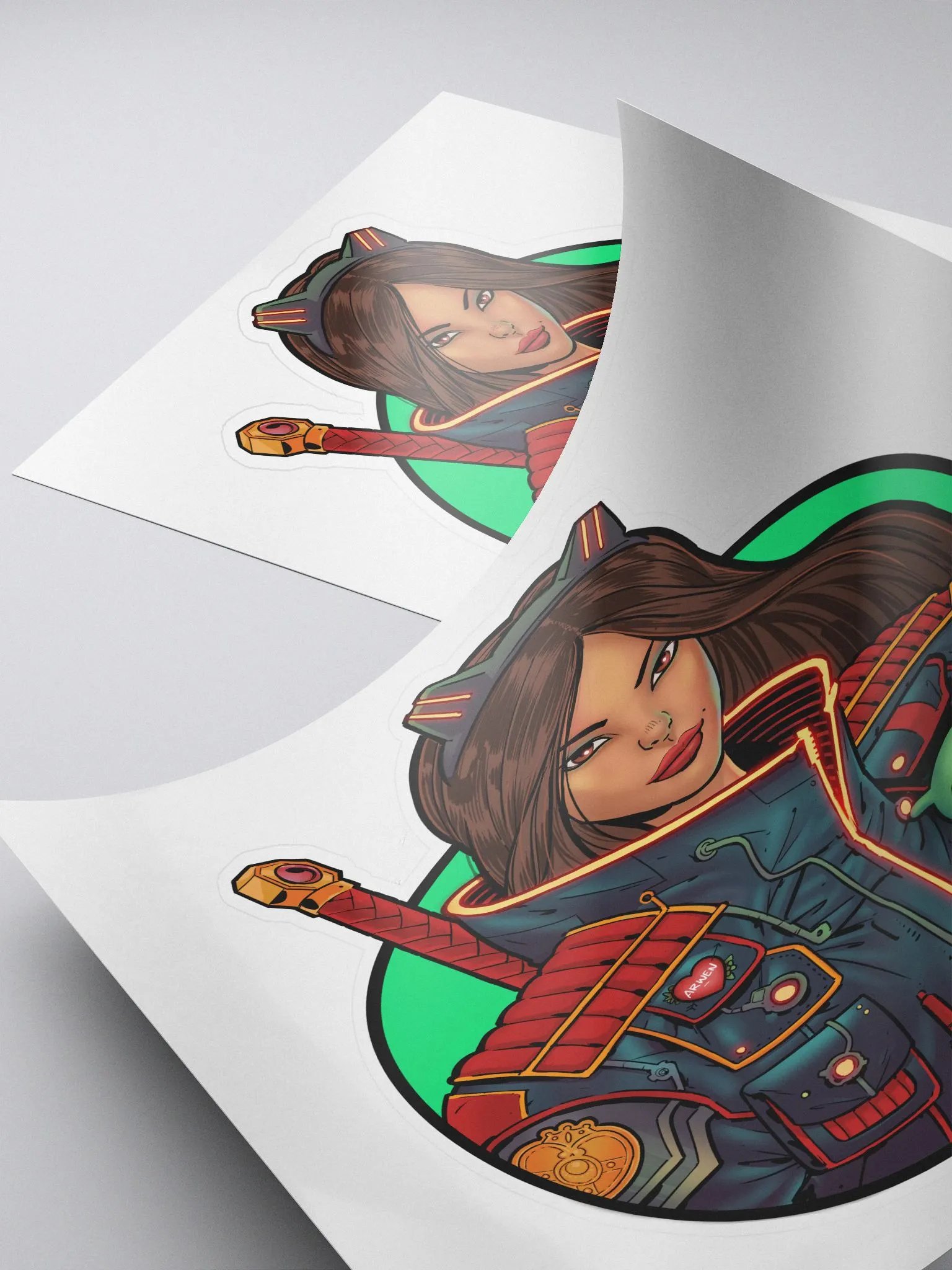 cyberpunk color sticker product image (4)