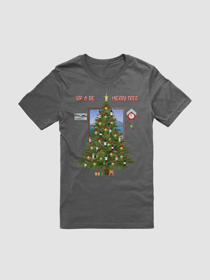 Sip And Be Merry Tree - Funny Christmas T-shirt product image (6)