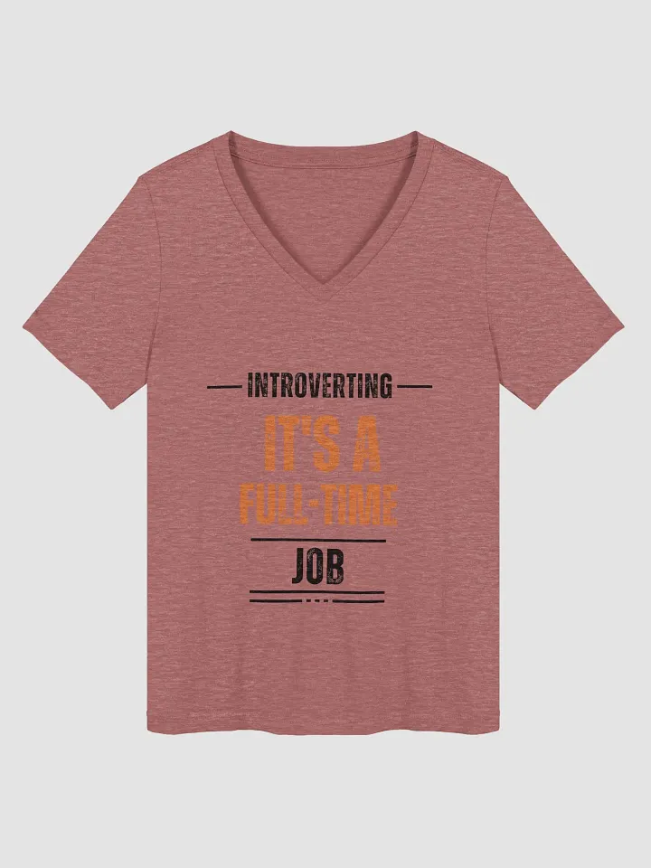 Full-Time Vibe Relaxed V-Neck Tee product image (1)