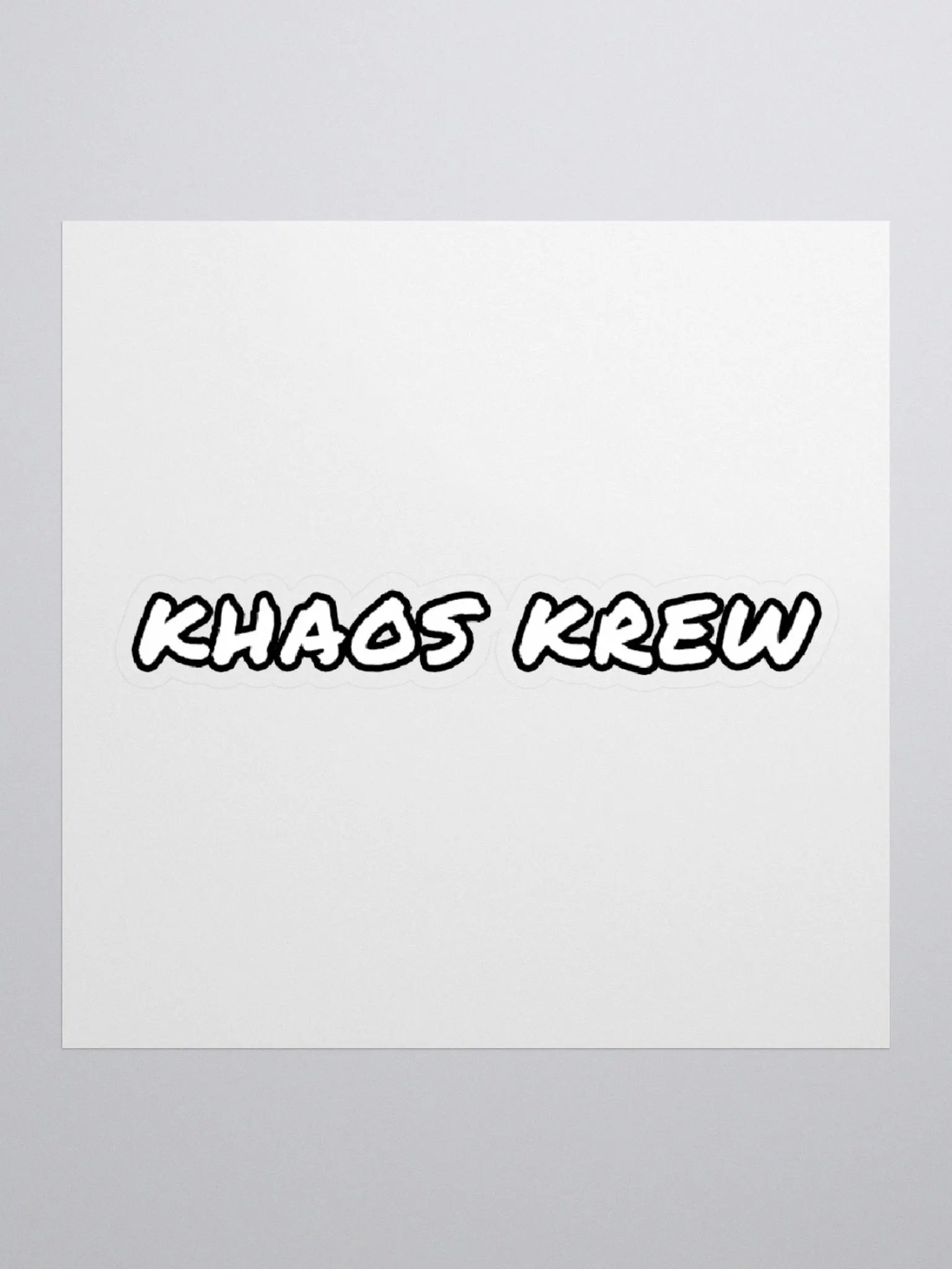 Khaos Krew Sticker product image (1)