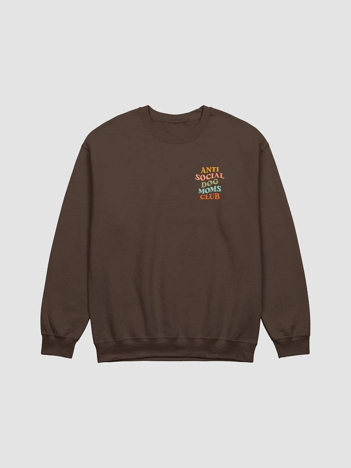 Anti Social Dog Moms Club Retro Sweatshirt | Funny Introvert Shirt for Dog Moms product image (2)