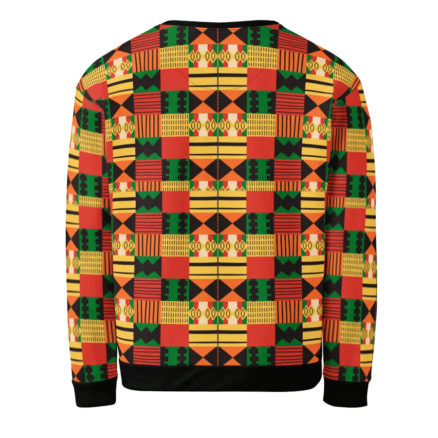 Eco-Chic: Flat African Pattern All-Over Print Sweatshirt product image (3)