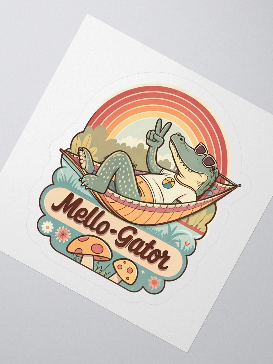 Mello-Gator Peace Sign Stickers product image (4)