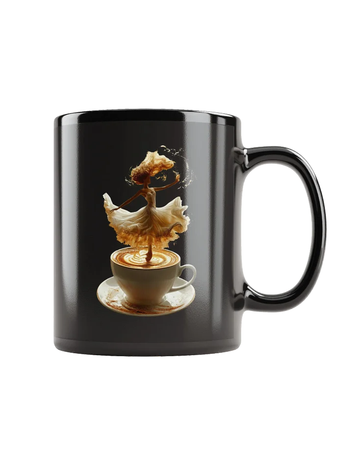 Dancing Woman Black Coffee Mug product image (1)