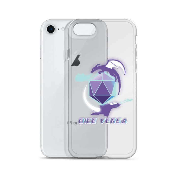 Dice Versa Logo Clear iPhone Case product image (2)