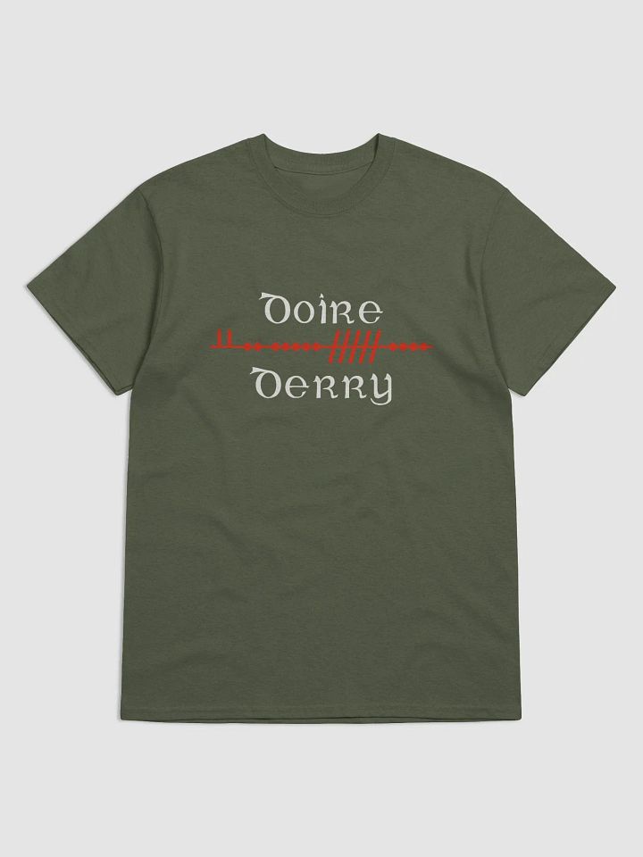 Derry/Doire Scholastic style Ogham printed t-shirt product image (37)