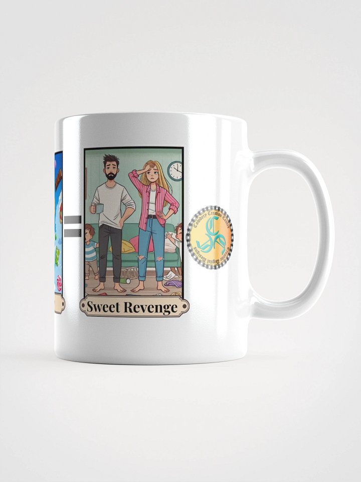 Grandkids + Candy = Sweet Revenge (Both) Glossy White Mug product image (1)