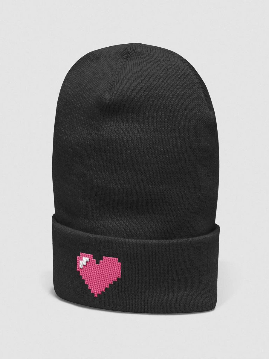Pixel Heart Cuffed Beanie product image (2)