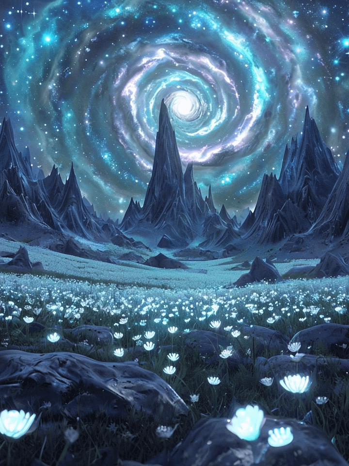 Galactic Bloom Framed Poster product image (1)