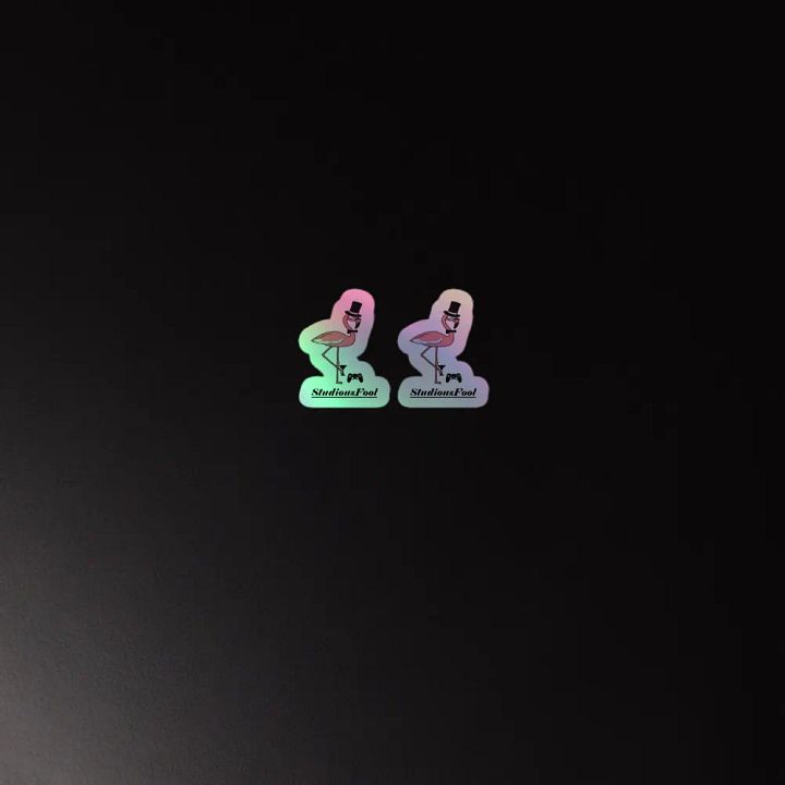 StudiousFool holographic stickers product image (2)