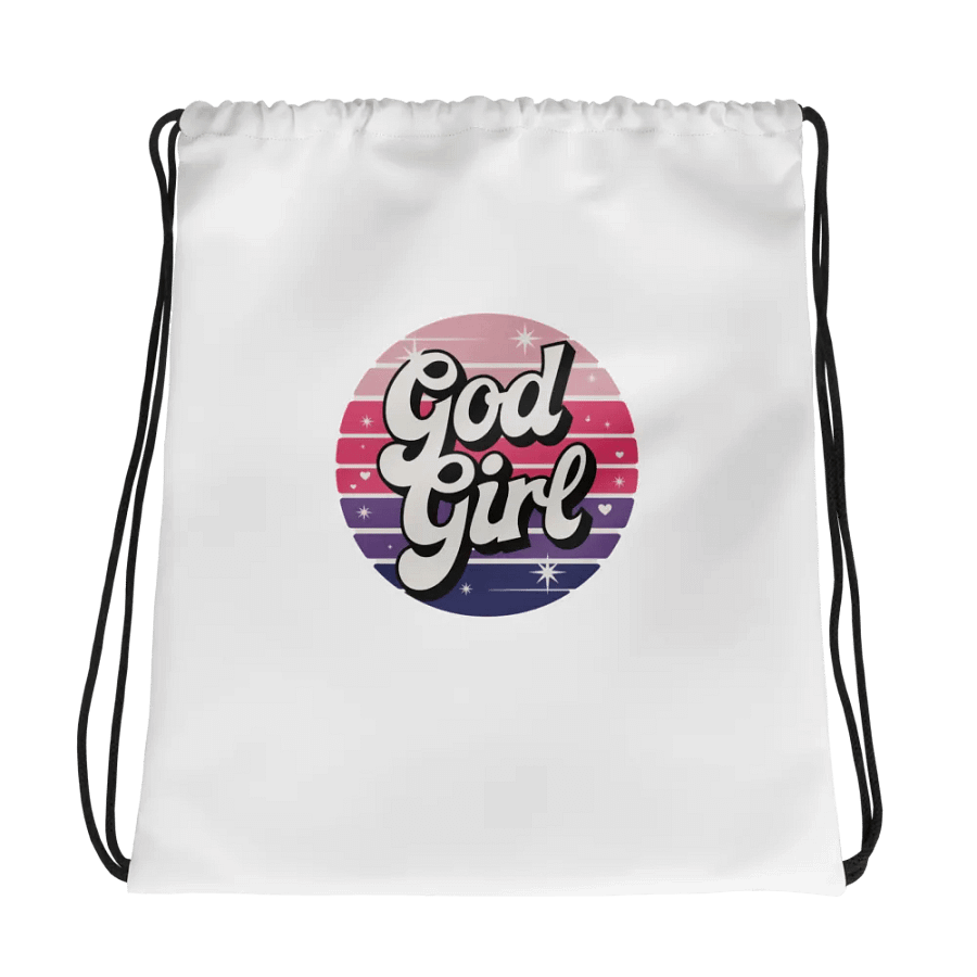 Retro 'God Girl' Drawstring Bag product image (1)