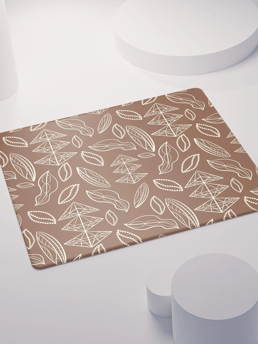 El Yunque Brew Bliss: Abstract Coffee Bean Earthy Gaming Mousepad product image (8)