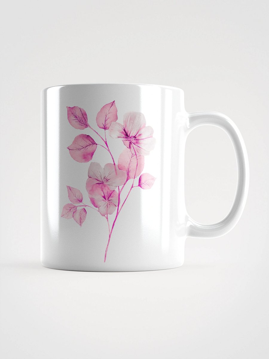 Pink Watercolor Plant Mug product image (3)