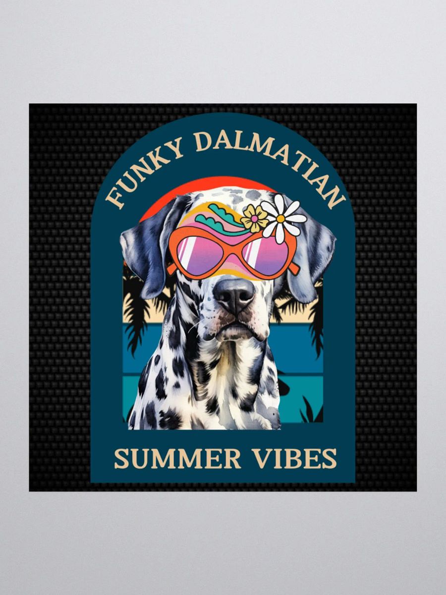 Funky Dalmatian Summer Vibes Kiss Cut Sticker product image (3)