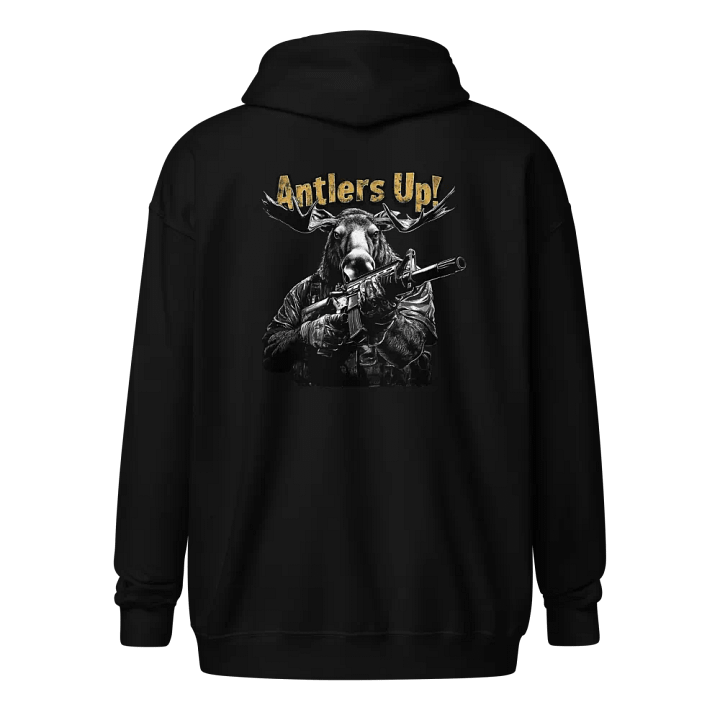 Antlers Up! Moose PMC Hoodie Zip-Up product image (1)