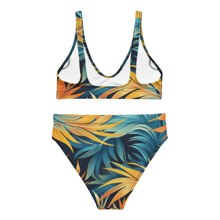 Tropical Flow Recycled High Waisted Bikini product image (12)