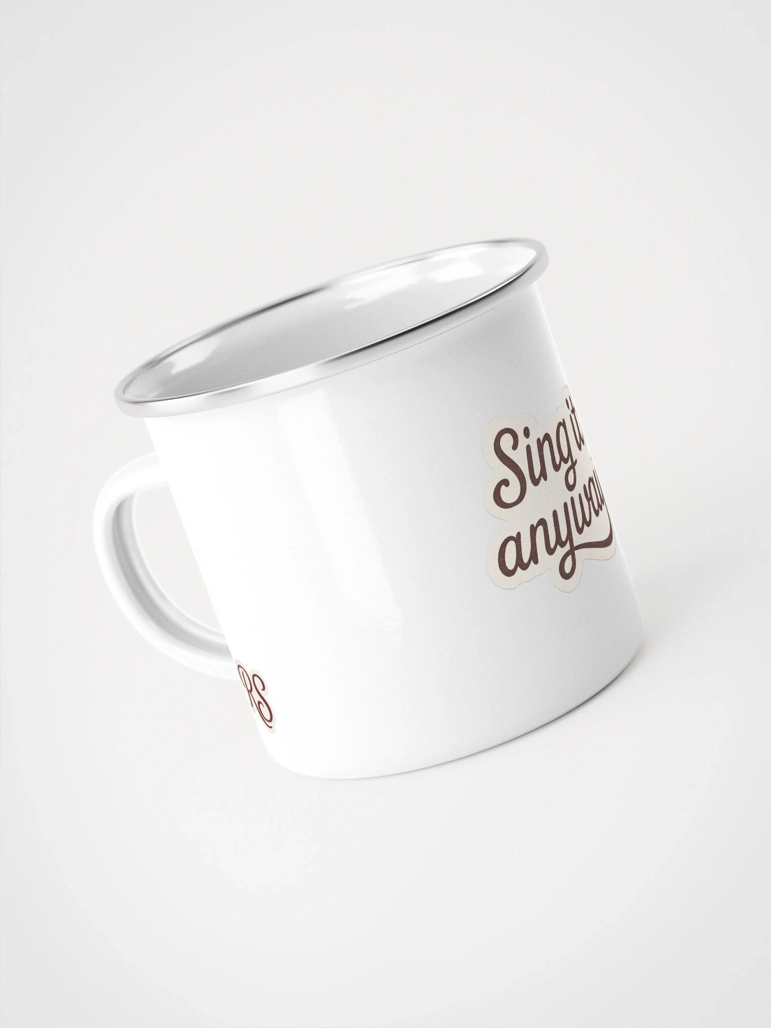 Sing It Anyway Enamel Mug product image (4)