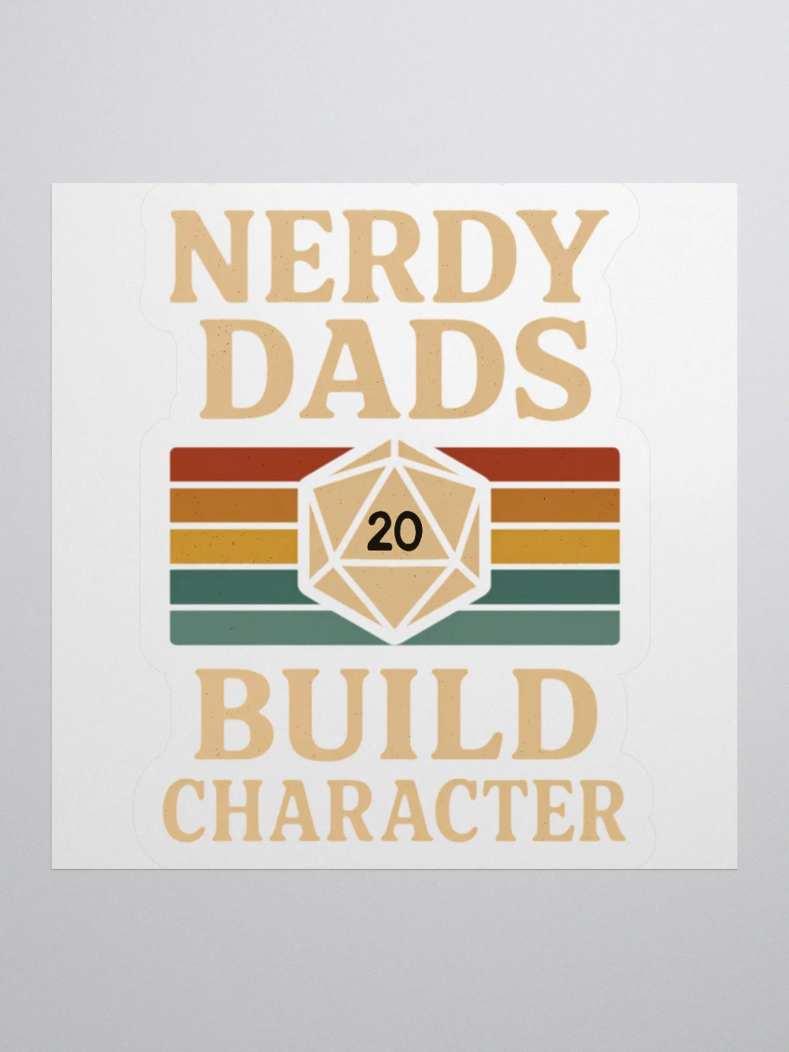 Nerdy Dads Kiss Cut Stickers product image (3)