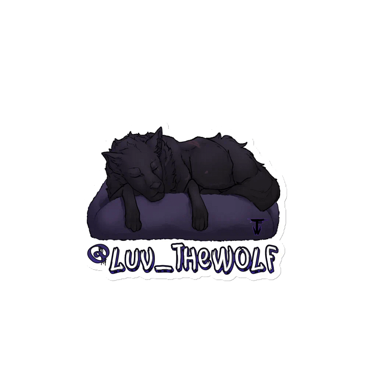 "The Slumbering Wolf" Die-Cut Magnet product image (2)