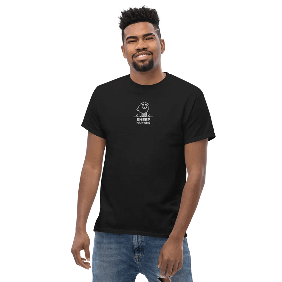 sheep happen heavyweight T-Shirt product image (4)