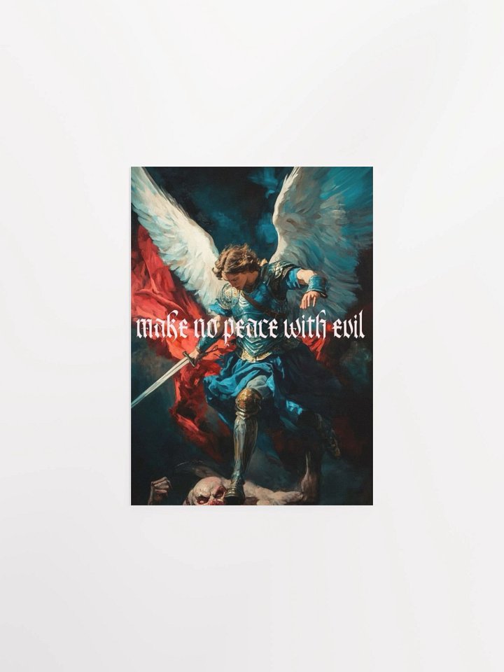 Make No Peace With Evil Saint Michael Poster product image (3)