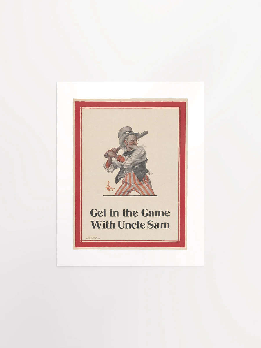 Get in the Game With Uncle Sam By Joseph Christian Leyendecker (1917) - Print product image (1)