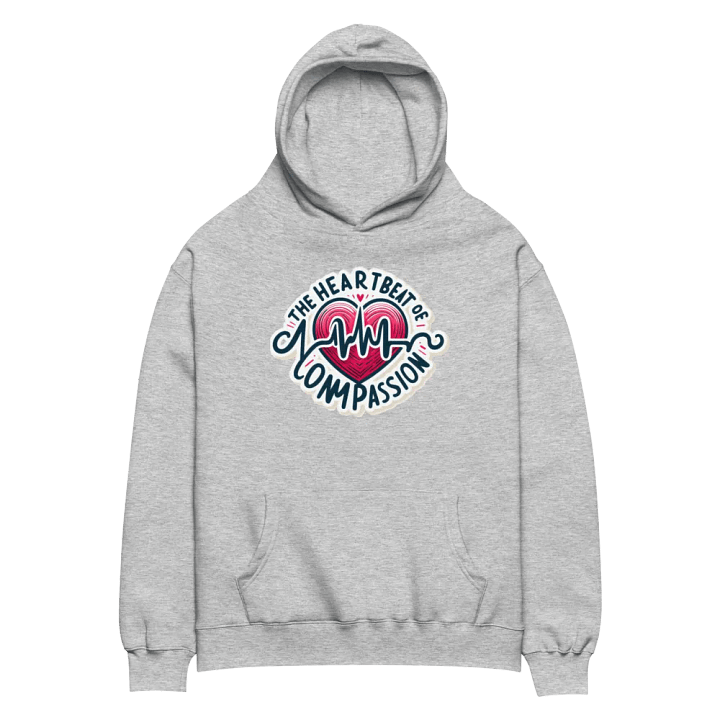 Compassionate Heartbeat Oversized Hoodie product image (32)