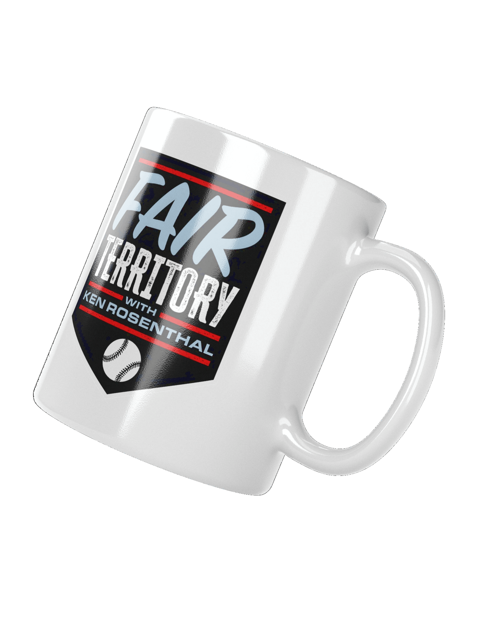 Fair Territory with Ken Rosenthal Glossy White Mug product image (2)