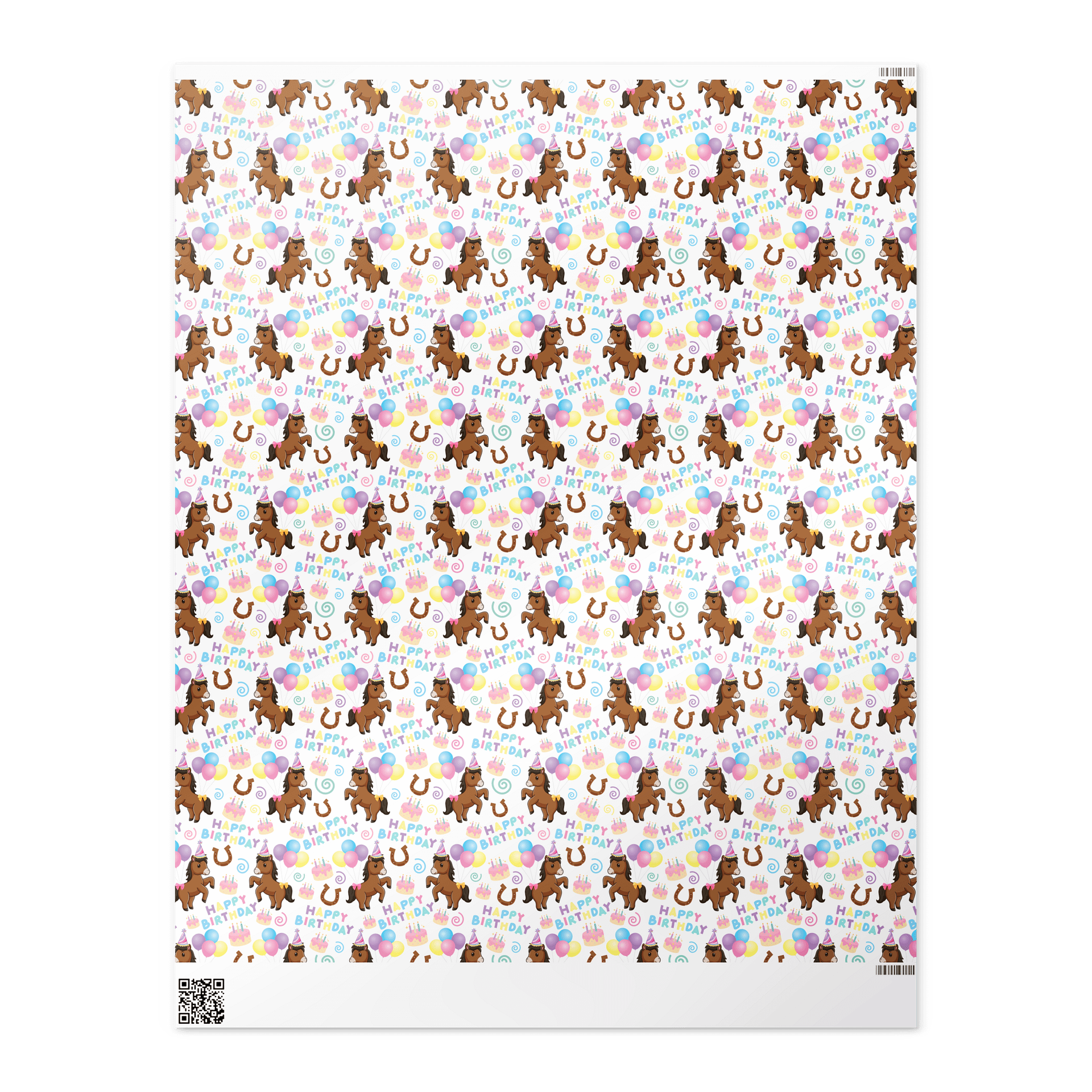 Horse Birthday Wrapping Paper product image (4)