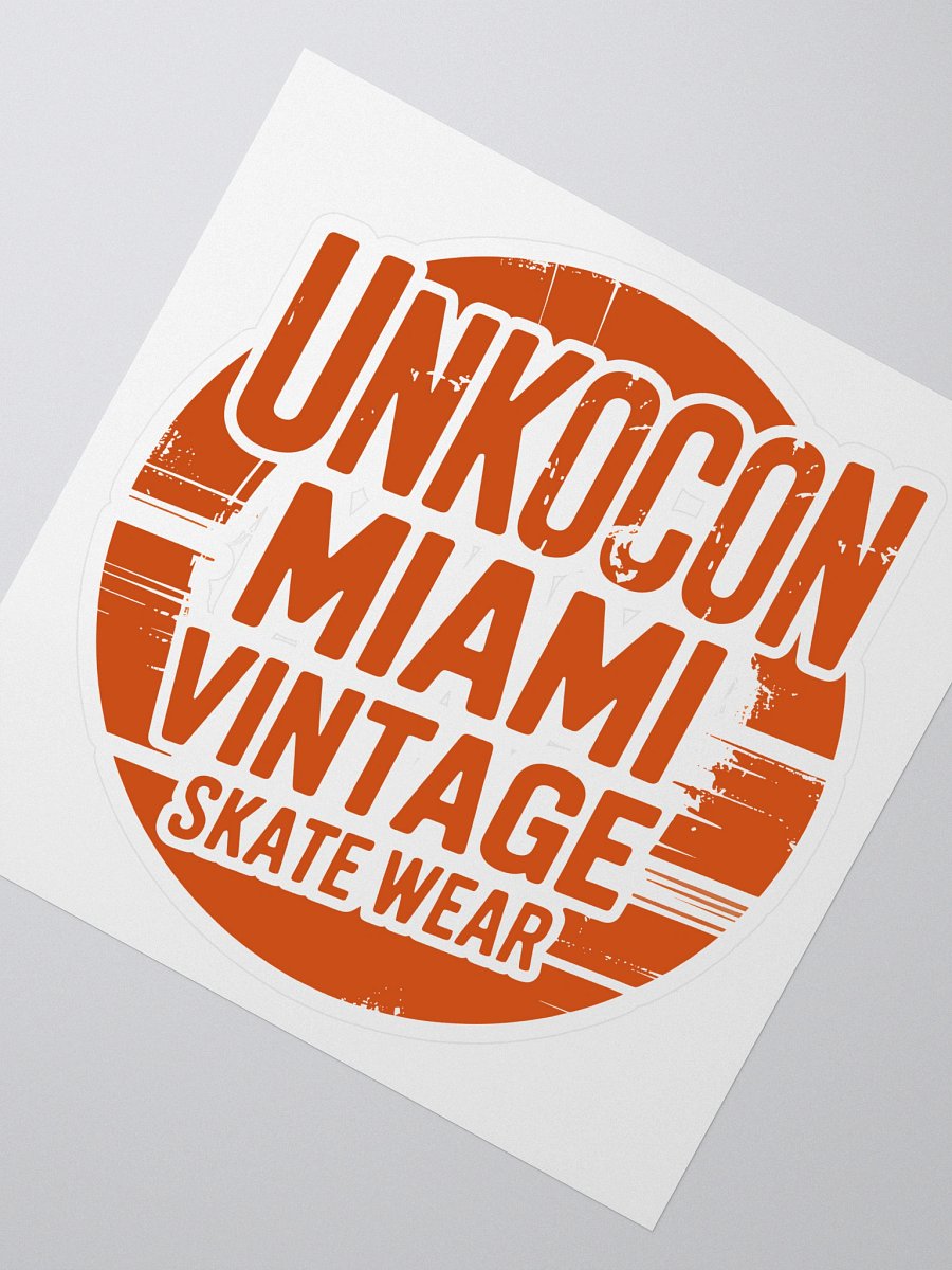 Miami Skate Sticker – Vintage Skater Logo Decal | Retro South Beach Aesthetic (Indoor Use) product image (2)