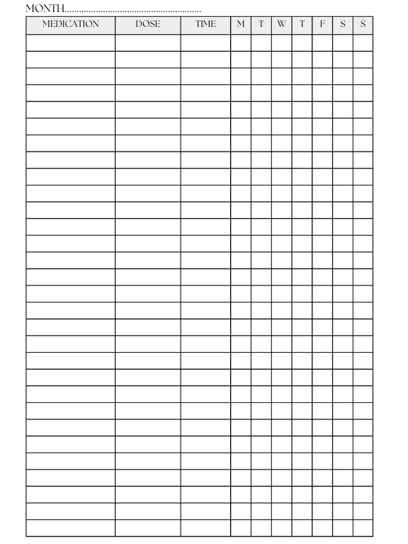 One Day at a Time: A Daily Medication Tracker" "Dose by Dose: A Logbook for Daily Medicine Management" product image (1)