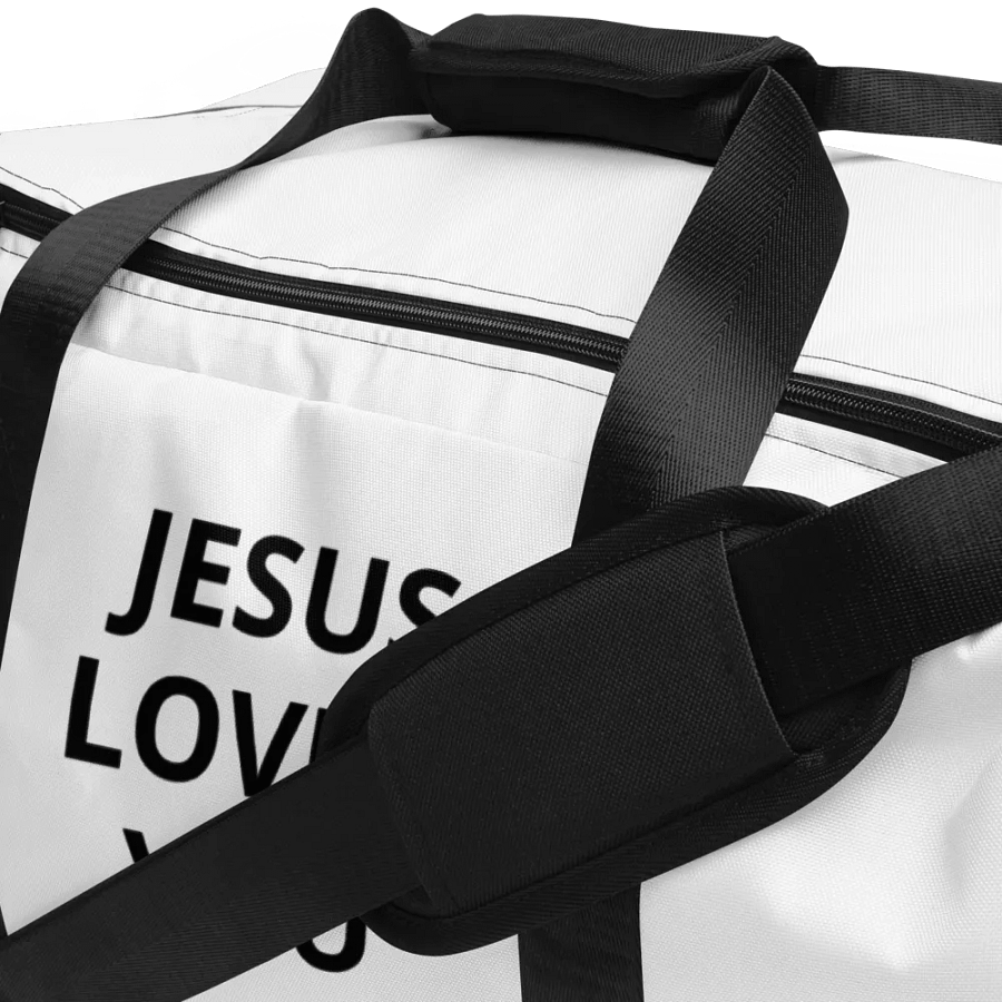 JESUS Canvas: All-Over Print Duffle Bag product image (6)