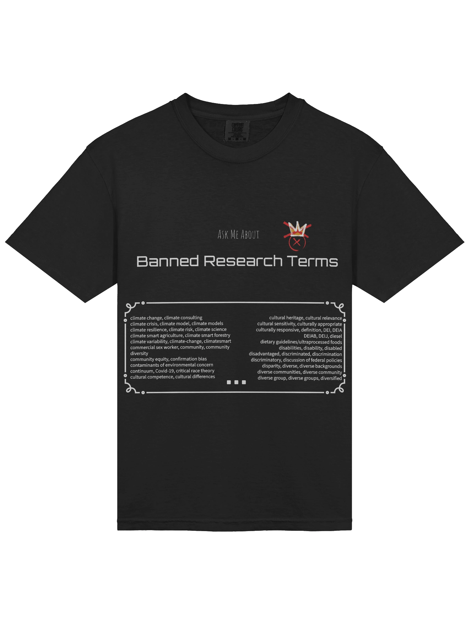 (AMA) Banned Research Terms t-shirt product image (23)