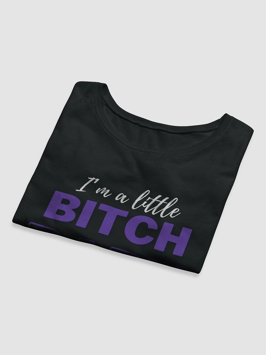 Little Bitch Baby White Lettering Cut Off Tee product image (9)