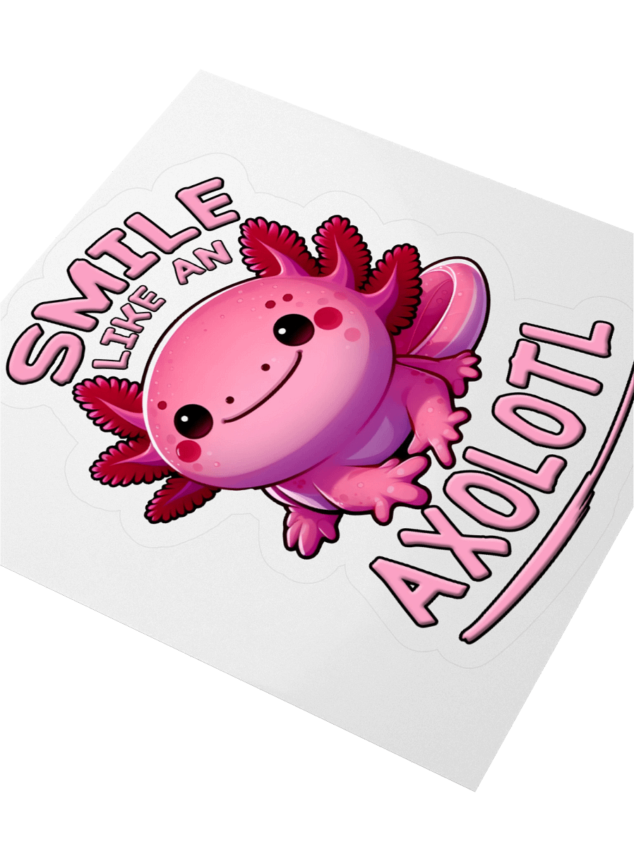 Smile Like an Axolotl Sticker product image (9)