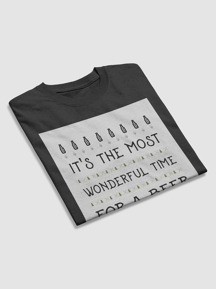 "The Most Wonderful Time for a Beer" Gildan Heavyweight T-Shirt - Festive Humor Style product image (2)