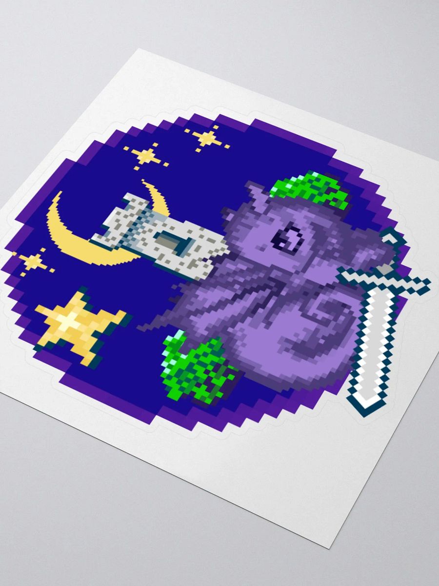 Dreaming of Quests (Night Dragon Version) Kiss-Cut Sticker product image (3)